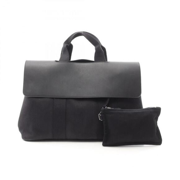 HERMES Black Leather Pouch - Picture 1 of 11